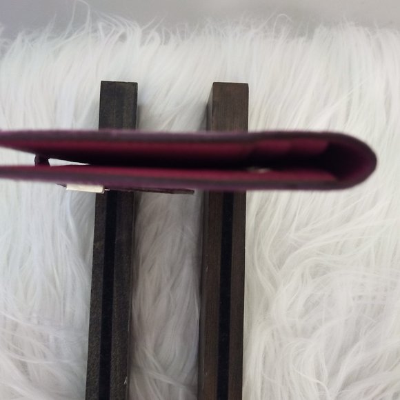 Astounding EUC Hermes LIZARD Bearn Long Wallet Full Inclusion + Bag! Magenta - Picture 7 of 15